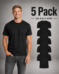 Crew Neck (5-pack) Black - Men's T-Shirts