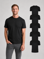 Crew Neck (5-pack) Black