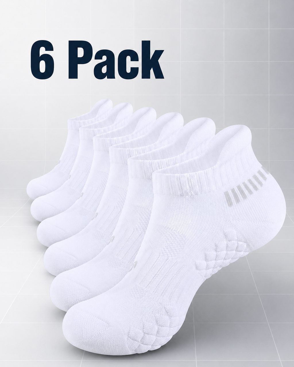 Cushioned Ankle Socks (6-pack)